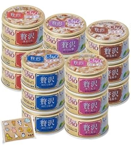 Amazon.co.jp: いなば CIAO(チャオ) まぐろ かつお 85g 8種各1缶